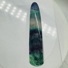 Load image into Gallery viewer, Fluorite Massage Crystal with Round Smooth End | 4x3/4"| Green, Purple| 1 Wand |