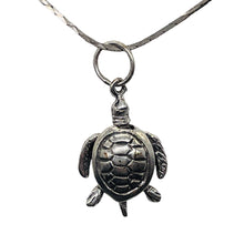 Load image into Gallery viewer, Turtle Sterling Silver Sea Dweller Pendant | 1 1/4" Long | Silver | 1 Pendant |