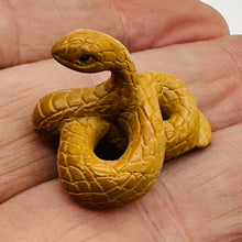 Load image into Gallery viewer, Year of the Snake 2025 Striking Netsuke Pendant Bead