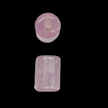 Load image into Gallery viewer, Kunzite Premium Hexagon Tube Beads | Pink | 8x12mm | 2 Beads |