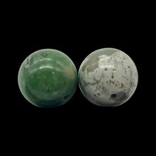 Load image into Gallery viewer, 2 Spiderweb Green Turquoise 12mm Round Beads 7535