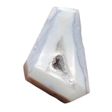 Load image into Gallery viewer, Chalcedony Druzy 52ct Designer Cut Pendant Bead| 34x24x10mm|Blue|1 Pendant Bead|