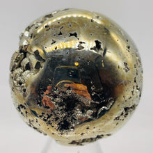 Load image into Gallery viewer, Pyrite Sphere Display Item | 384g | 2 1/4" | Golden | 1 Collector's Sphere |