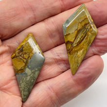 Load image into Gallery viewer, Owyhee Jasper Kite Briolette Beads | 43x23x4mm | Brown Gray | 2 Pendant Beads |