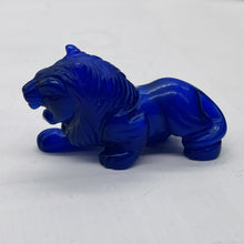 Load image into Gallery viewer, Crouching Lion Opalized Glass Lion | 1 Figurine | | 50x28x17mm | Blue