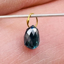 Load image into Gallery viewer, Diamond 14K .30ct Briolette | 4x2.75x2mm | Blue | 1 Pendant Bead |