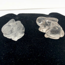 Load image into Gallery viewer, Hoppy 2 Carved Clear Quartz Bunny Rabbit Beads | 22x12x10m | Clear