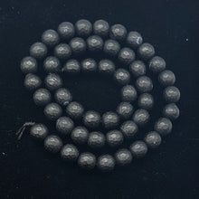 Load image into Gallery viewer, Black Stone - Africa Round Bead Strand | 8mm | Black Matte | 50 Beads |