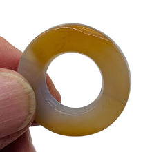 Load image into Gallery viewer, Carnelian Agate Picture Frame Circle Bead | 31x5mm | Orange White |