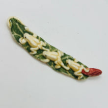 Load image into Gallery viewer, Hand Carved Frogs On Lotus Leaf Pendant Bead | 3" Long| Green, Red, Cream |