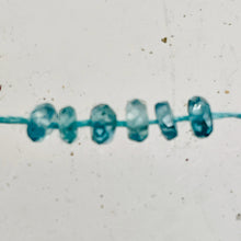 Load image into Gallery viewer, 4 Natural Blue Zircon Faceted 3x2-3x1.5mm Roundel Beads 006049