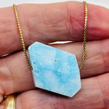 Load image into Gallery viewer, 36cts Druzy Natural Hemimorphite Pendant Bead | Blue | 32x21x10mm | 1 Bead |