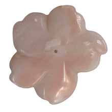 Load image into Gallery viewer, Pink Peruvian Opal Carved 22cts Flower Pendant Bead | 33x32x4mm | Pink | 1 Bead|