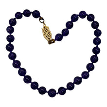 Load image into Gallery viewer, Amethyst 14K Gold Round Bead Bracelet | 7 1/2&quot; | Purple | 1 Bracelet
