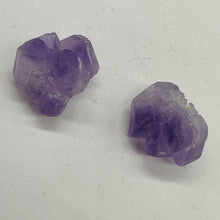 Load image into Gallery viewer, Amethyst Natural Crystals Bead Parcel| 21x19x14 and 21x19x13mm| Purple| 2 Beads|