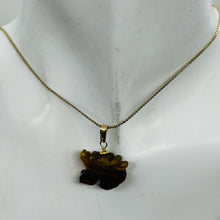 Load image into Gallery viewer, Powerful Tiger's Eye Winged Dragon 14K Yellow Gold Filled Pendant | Bronze |