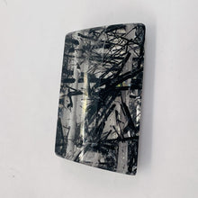 Load image into Gallery viewer, Tourmalinated Quartz Trapezoid Bead - Double Drilled | 24x14mm | Clear Black | 1