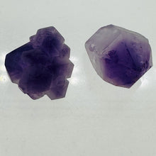 Load image into Gallery viewer, Amethyst Natural Crystals Parcel | 25x19x16 and 22x21x18mm | Purple | 2 Beads