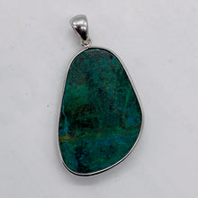 Load image into Gallery viewer, Natural Chrysocolla Sterling Silver Pendant | Green | 2" Long | 1 Pendant |