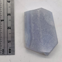 Load image into Gallery viewer, Chalcedony Druzy 48ct Designer Cut Pendant Bead| 36x28x7mm|Blue | 1 Pendant Bead