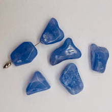 Load image into Gallery viewer, Chalcedony Gemstone 41g Nugget Beads | 33x19x7to 20x20x7mm | Blue | 6 Beads |