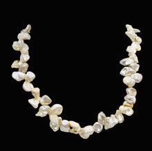 Load image into Gallery viewer, Keishi 16" Strand Cornflake FW Pearls | 9x7 to 8x6x3mm | Silver White | 70 |