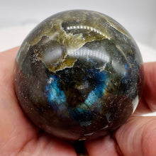 Load image into Gallery viewer, Labradorite 186g Round Collector's Sphere | 1 9/10" |Green Gray Flash| 1 Sphere|