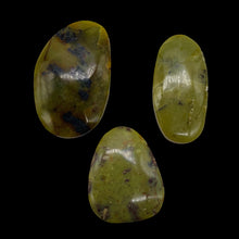 Load image into Gallery viewer, Turquoise Faustite Freeform Beads| 40x25 to 30x24mm| Chartreuse, Black| 3 Beads|