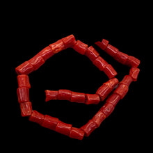 Load image into Gallery viewer, Natural AAA Red Coral Branch Bead Strand | 6x4mm | 32 Beads |