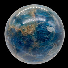 Load image into Gallery viewer, Apatite 254g Meditation Sphere | 2.19" | 55mm | Blue, White | 1 Display Specimen