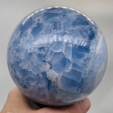 Load image into Gallery viewer, Celestite Sphere 1960g (69oz) | 113mm ( 4.4") | Blue White | 1 Display Specimen|