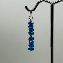Load image into Gallery viewer, Dazzle Blue Apatite Moon Goddess 14K Gold Filled Pendant | 1" Long |