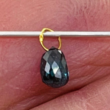 Load image into Gallery viewer, Diamond 14K .30ct Briolette | 4x2.75x2mm | Blue | 1 Pendant Bead |