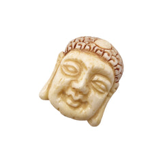 Load image into Gallery viewer, Carved Buddha Centerpiece Waterbuffalo Bone Bead | 23.5x19x9mm | 10842