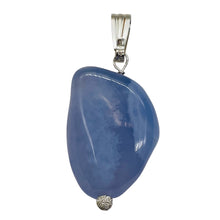 Load image into Gallery viewer, Blue Chalcedony Sterling Silver Designer Pendant | 1 1/2" Long| Blue| 1 Pendant|