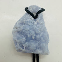 Load image into Gallery viewer, Druzy Blue Chalcedony Design Pendant Bead | 120cts | 47x34x10mm | 1 Bead |