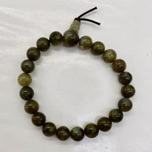 Load image into Gallery viewer, Labradorite Strung Round Bead 7" Strand | 8mm | Gray Blue | 21 Beads |