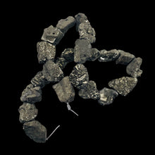 Load image into Gallery viewer, Pyrite Crystals Nugget Strand | 21x17x9 to 16x15x12mm | Silver Gold | 22 Beads|