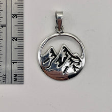 Load image into Gallery viewer, Mountain Peaks Sterling Silver Charm | 1 1/4" Long | Silver | 1 Pendant |