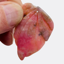 Load image into Gallery viewer, Peruvian Opal Flower Pendant | 46x31x5mm | 30 cts | Pink | 1 Bead |
