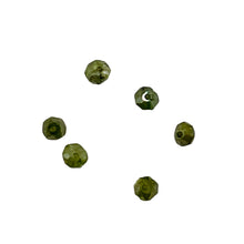 Load image into Gallery viewer, Parrot Green Diamond Faceted Beads | 0.30cts | 2.5x1.5mm to 2.2x1.7mm | 6 Beads|