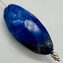 Load image into Gallery viewer, Blue Lapis Lazuli Designer Cut Pendant Bead 100ct 44x21x15mm