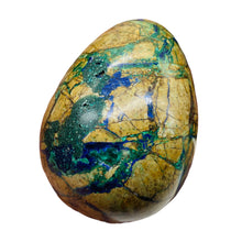 Load image into Gallery viewer, Azurite 163g Egg | 2 3/8x1 7/8" | Green Blue Tan | 1 Collector's Item |