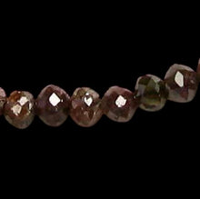 Load image into Gallery viewer, 6 Natural Red 1.72cts Diamond Faceted Roundel Beads 9527AX