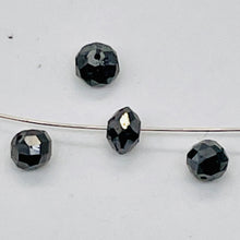 Load image into Gallery viewer, 1 Natural Black 0.51cts Diamond Roundel Bead 9892F