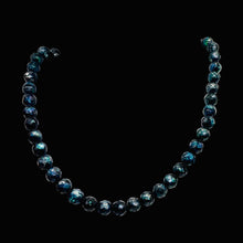 Load image into Gallery viewer, Faceted Fresh Water Pearl Round 16&quot; Strand | 7mm | Iridescent Blue | 52 Pearls|
