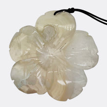 Load image into Gallery viewer, Quartz Pendant Flower | 55x8mm | Lavender White | 1 Bead |