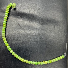 Load image into Gallery viewer, Gaspeite Hi Grade 3mm Rondelle Beads | 3mm | Green Brown | 6 Beads |