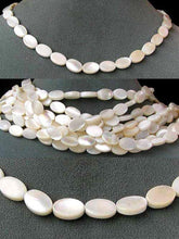 Load image into Gallery viewer, 4 Natural Mother of Pearl Shell 12x8mm Oval Beads 004367