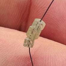 Load image into Gallery viewer, 0.58cts of 3 Natural Canary Diamond 2x2x2mm Cube Beads 8851AJ2